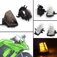 สัญญาณเลี้ยวสำหรับ KAWASAKI Z1000SX Ninja 1000 R 2011-2016ตัวบ่งชี้สัญญาณไฟเลี้ยว LED ของประดับจักรยานยนต์ด้านหน้า