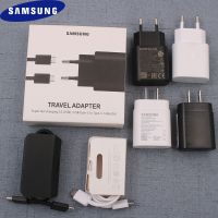 {KOLT Digital} Samsung ของแท้25W Usb Type C ที่ชาร์จความเร็วสูง Pd เครื่องแปลงพลังงานกำแพง S22 S21 S20 FE S20 M51 A90 Note10พับ3 2 Cargador Amp; กล่อง