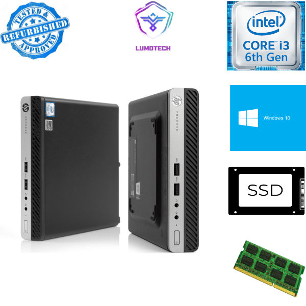 HP ProDesk 400 G3 Mini PC i3 6th Gen 8gb Ram 256gb SSD Lazada