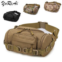 YoReAi Tactical Men Waist Pack Nylon Hiking Phone Pouch Outdoor Sports Army Military Hunting Climbing Camping Belt Chest Bags