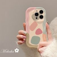 Mrhaha เคสครีมสำหรับ Redmi 12C A1 Plus 9T 9C 9A 10C Note 12 9 9 10 9S 11 Pro X3 NFC Xiaomi 11 12 Lite Ins เคสโทรศัพท์สวยลายหัวใจสีสวยปกป้องกันซิลิโคน?คลังสินค้าพร้อม?