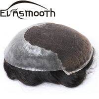 Raw Indian Hair Wig Human Hair Topper Prosthesis Men Toupee Durable Men Pu Lace Front Wig Natural Hairline Hair System for Men Gift ของขวัญ ของขวัญ