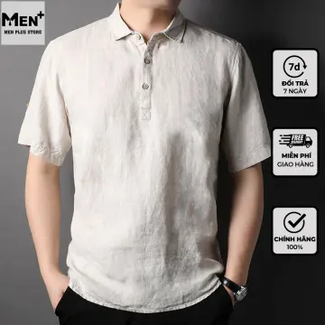 Sơ mi nam hàng hiệu Replay vải linen màu cam  Thời trang nam xuất khẩu  NAMFASHION