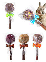 หนูแฮมสเตอร์ Bunga Semulajadi Lollipop Timothy ก้านกัด Hay Menyah Kayu Menyah Merawat untuk Arnab Chinchilla หมูจริง Gerbils