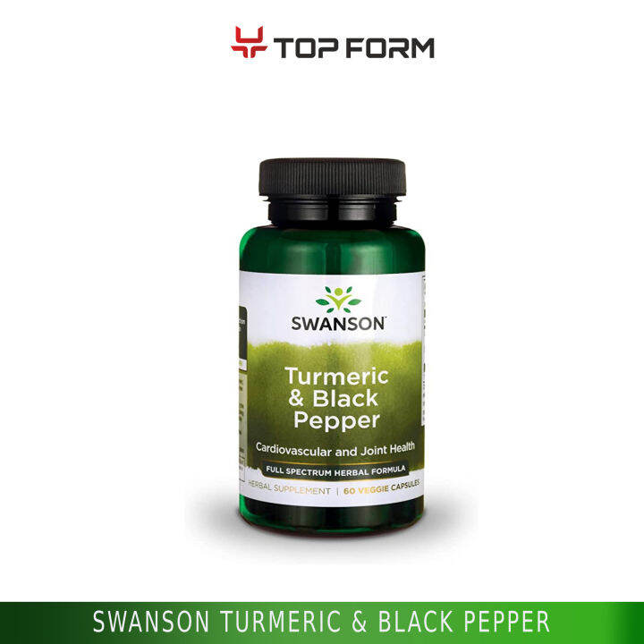 Swanson Turmeric & Black Pepper Cardiovascular and Joint Health 60