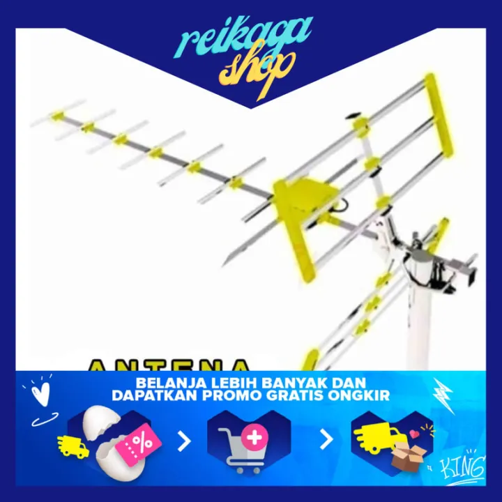 Antena Tv Digital / Analog Outdoor Toyosaki Tys818 + Kabel 10M Toko