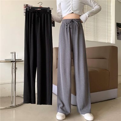 INS Cool Women Baggy Pants Korean Slacks Harem Pants Lady Plus Size 5XL Oversized Sweatpants Students Autumn Long Gray Trousers