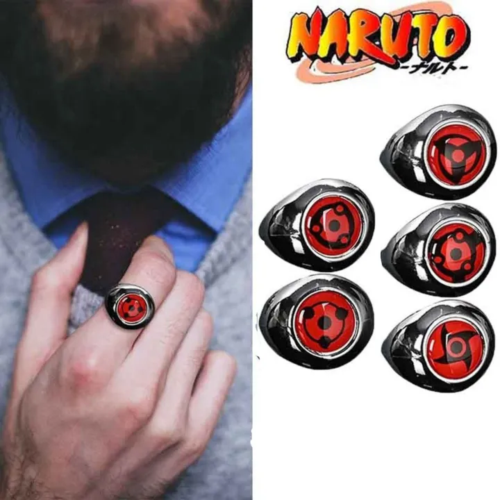 RUOMI Fashion Japanese Ninja Itachi Naruto Uchiha Anime Ring DIY ...