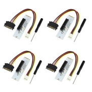 4 Pcs NGFF M.2 to PCI-E 4X Riser Card M2 Key M to PCIe X4 Adapter with