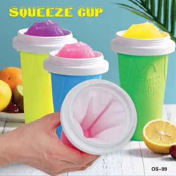 Silicone Slushy Maker Squeeze Summer Juice Ice Cream Smoothie Cup - China  Cup and Smoothies Cup price