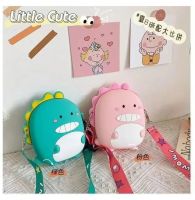 Cartoon Dinosaur Crossbody Bag Children Silicone Phone Pouch Shoulder Bags Satchel Girls Lovely Purse Animal Handbags Wallets