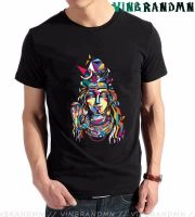 Summer MenS Camisetas Clothing Funny Hindu Shiva The God T Shirts Men Retro God Of India T-Shirt Cotton Short Sleeve T-Shirts