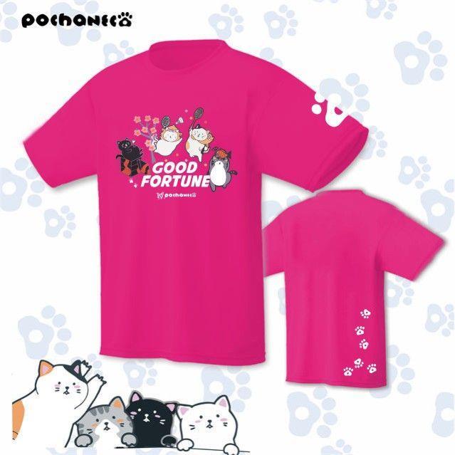 victor-pochaneco-japanese-cat-short-sleeved-t-shirts-quick-drying-badminton-badminton-suit-men-and-women