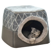 Multifunctional Cats Bed and Mat House for Cats and Small Dog Puppy Soft Sofa Pet Accessories Supplies Products Sleeping Bag