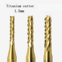 【hot】♠ 10pcs 1.5mm Qualtiy Tungsten Titanium Coat Carbide Mill Engraving Bits Cnc Pcb Burrs Milling Cutter Bit