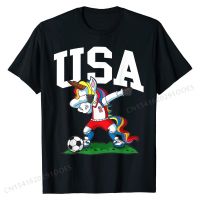 USA Soccer Unicorn Kids Men Womens Team Player  Mom Dad T-Shirt Cotton Men T Shirt Camisa Tops &amp; Tees Prevalent Custom