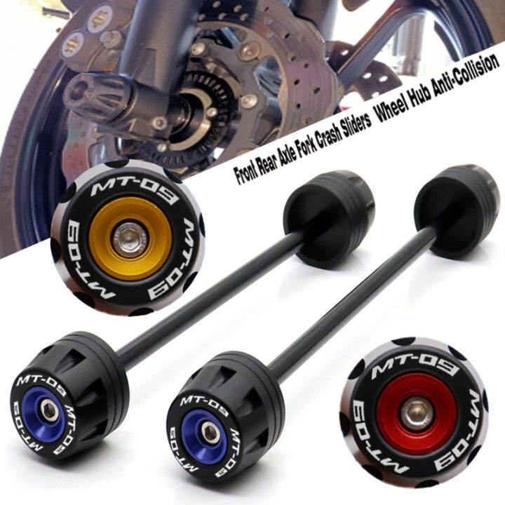 Motorcycle Accessories Front Rear Axle Fork Crash Slider For Yamaha Mt