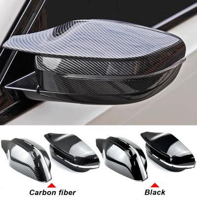 2p Bright Black Side Wing Rearview Mirror cover caps for BMW 3 Series G20 G21 G28 320d 330e 330i 340i 2019 2022 M4 style LHD RHD