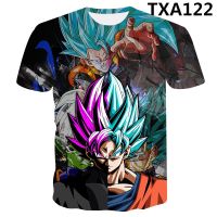 New hot style cartoon dragon ball T-shirt 3D printing lovers T-shirt short sleeves