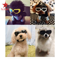 SZWL Dog Sunglasses Small Dog Goggles Adjustable Band Waterproof Windproof Snowproof Cool Glasses For Pet