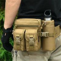 【YF】 Men Waist Pack Hiking Bottle Outdoor Climbing Camping