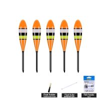 【YF】☜﹍▤  5PCS Balsa Fishing Floats 1 Float Tube 1 Hooks 1 Rest Shallow Buoy Stream Small Bobber