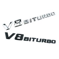 Car Auto Emblem Vehicle Logo V 8 biturbo Elblem Badge Fit for Mercedes ForBenz Car Body Sticker