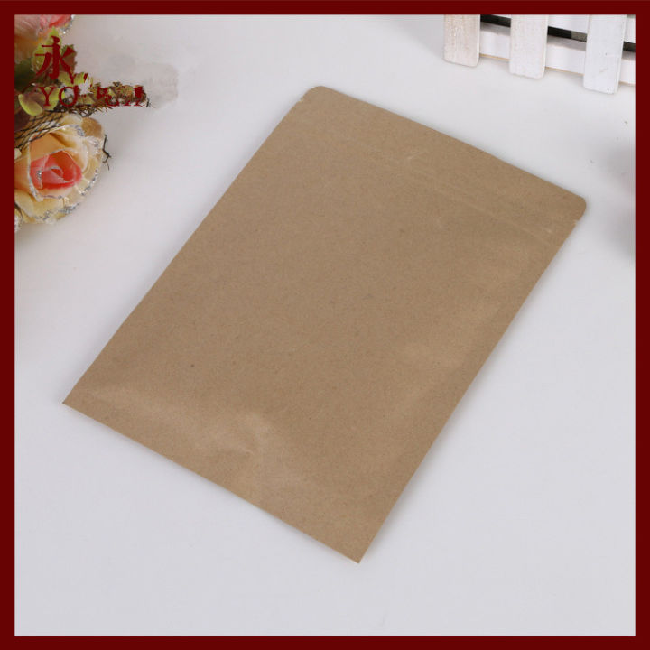 20ชิ้นziplockซีลถุงกระดาษคราฟท์ปิดผนึกกระเป๋า15-21เซนติเมตรสำหรับของขวัญขนมและอาหารชาเครื่องประดับขายปลีกแพคเกจกระดาษ-zptcm3861