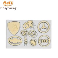 [COD] Best Selling A Variety of Car Logo Fondant Decoration Silicone Mold Chocolate Epoxy Clay Baking Tools