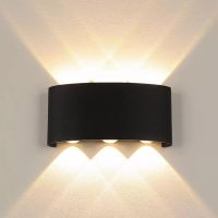 Nordic Wall Lamp Ip65 Led Aluminum Outdoor Up Down wall lights Modern For Home Stairs Bedroom Bedside Bathroom Lighting Power Points  Switches Savers