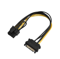 สาย Power Sata 15 Pin to 8(6+2)Pin(การ์ดจอ) Power Cable ของแท้