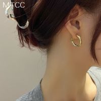 【CC】 Metal Clip Earrings No Hole Ear Round on Earring Piercing Minimalist CEtD1059