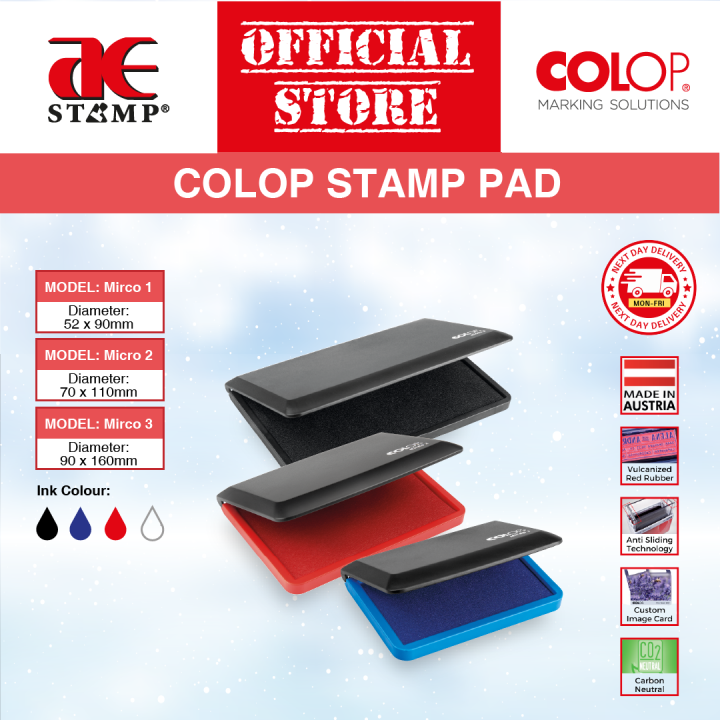 COLOP Stamp Pad for Rubber Stamp Micro Stamp Pad Rubber Stamp Pad