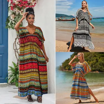 Trendy Casual Beachwear Cover-ups Outfits New Boho Hippie Chic Long Maxi  Dresses Elegant Party Summer White Dress For Woman 2023