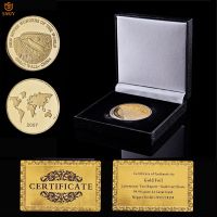 2017 Gold Collectible Coin China Mile Great Wall New Seven Wonders Memorial Gift W/ Luxury Box