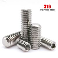 ■❍✙ 316 A4 Stainless Steel High Quality M3 M4 M5 M6 M8 M10 M12 DIN913 Marine Grade Hexagon Hex Socket Flat Point Grub Bolt Set Screw