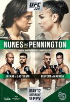 224ฟิล์มศิลปะลาย Fight Nunes Vs Pennington, Belfort Vs Machida โปสเตอร์ผ้าไหมของตกแต่งผนังบ้าน24X36นิ้ว0726