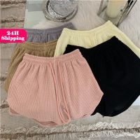 Women Shorts Summer High Elastic Lace Up Drawstring Wide Leg Sweat Short Fitness Running Shorts Loose Casual Large Sports Pants