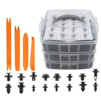 Car Fastener Clips Set with Box Plastic 620 PCS Mixed Auto Body Push Retainer Pin Rivet-Bumper Repair Fastening Kit