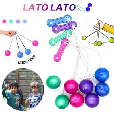 Lato Lato ลูกบอลไวรัส 6 สี   สีสุ่ม (มีไฟLED)ขนาด 30 มม ลูกลาโต้ลาโต้ ของเล่นสําหรับเด็ก