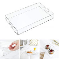 Acrylic Tray Multipurpose Food Beverage Tray Durable Jewelry Cosmetic Tray for Home Kitchen Living Room NW