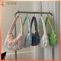 YESHE จุได้มาก กระเป๋าแบบสะพายไหล่ เบาะผ้าฝ้ายขนเป็ด กระเป๋า Crossbody แฟชั่นสำหรับผู้หญิง ถุงใต้วงแขน ผู้หญิงผู้หญิงผู้หญิง