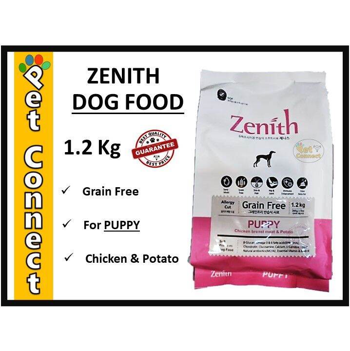 Zenith Grain Free Premium Chicken and Potato Puppy Dry Dog Food 1.2kg