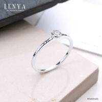 Lenya Jewelry  แหวนเงินแท้ 925 ประดับด้วย Diamondlike เสริมบุคลิกเพิ่มความมั่นใจ