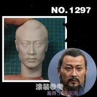 16 Scale ชายหัวประติมากรรม CarvingThree Kingdoms Lin Chong โบราณ Unpainted รุ่น Fit 12 Action Figure Stickerl ของเล่น