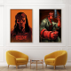 ภาพวาดตกแต่งผ้าใบโปสเตอร์ผนังศิลปะของ Hellboy-เหมาะสำหรับภาพยนตร์รายการทีวีหรือแฟนๆอะนิเมะ-ห้องนั่งเล่นหรือภาพวาดห้องนอน