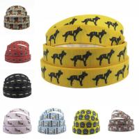 7/8"(22mm) Dog High Quality Puppy Printrf Printed Polyester Ribbon 10yds DIY Handmade Grosgrain Ribbon Gift Wrapping  Bags