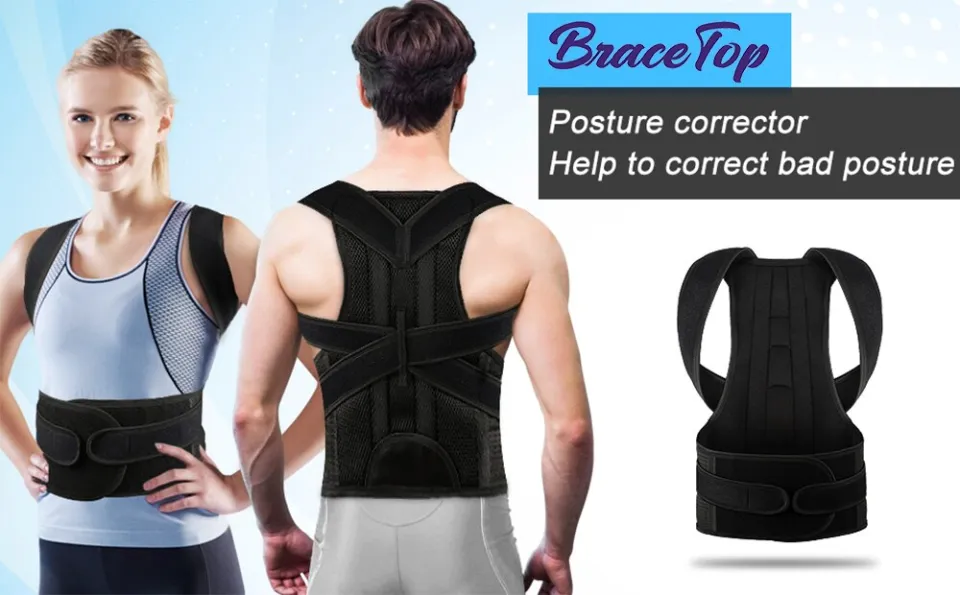 Posture Corrector For Men & Women - Back Brace For Lumbar Support And  Upright - Breathable Back Straightener Back Corrector Posture Improve And  Neck