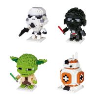 【CC】❆♝  Blocks Anime Bricks Cartoon Figures Heads Assembly Educational Kid Birthday