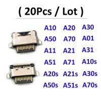 พอร์ตชาร์จ USB 20 ชิ้น เชื่อมต่อ แจ็คชาร์จ แท่นวางสําหรับ Samsung A10S A10 A01 A30s A20s A50s A11 A21 A31 A12 A32 A52 A72 A21s A20